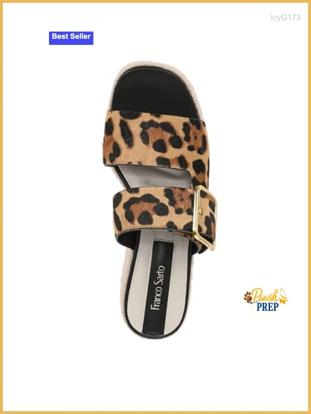 Calf Hair Slingback Wedge Sandals - Slide Sandals